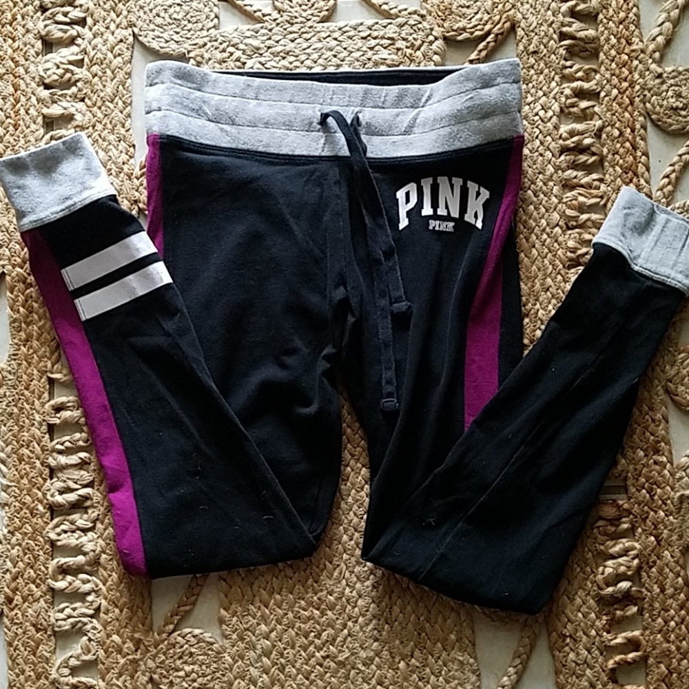 PINK, Purple, black,and gray yoga pants, Sz S/P - Picture 6 of 6